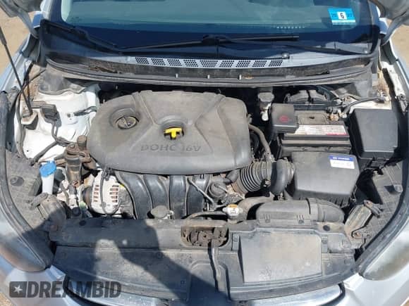 2013 Hyundai Elantra GLS with VIN KMHDH4AE7DU970868, listed as a IAAI auction lot 42987914 with 114,448 mi miles and . Bid and sale history available at DreamBid. Image 10.