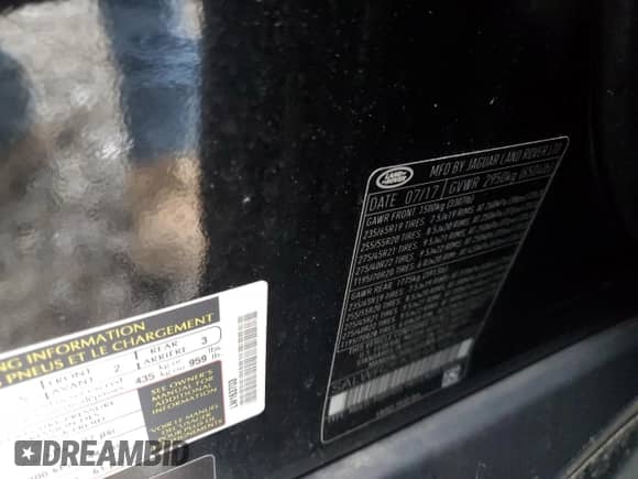 2017 Land Rover Range Rover Sport HSE с VIN SALWR2FK9HA163703, выставлен на аукционе Copart как лот 62653625 с пробегом 124 254 миль миль и Списание • Salvage title. История ставок и продаж доступна на DreamBid. Изображение 13.