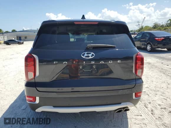 2021 Hyundai Palisade SEL with VIN KM8R44HE6MU191632, listed as a Copart auction lot 65937004 with 19,673 mi miles and Non repairable. Bid and sale history available at DreamBid. Image 6.