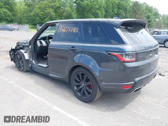 2022 Land Rover Range Rover Sport HST with VIN SALWS2RUXNA205731, listed as a IAAI auction lot 42613333 with 32,845 mi miles and . Bid and sale history available at DreamBid. Image 3.