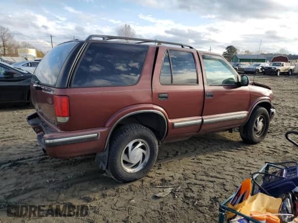 1998 Chevrolet Blazer LT z VIN 1GNDT13W9W2224077, wystawiony jako Copart lot #82865874 z przebiegiem 206 556 mil mil oraz Szkoda całkowita • Salvage title. Historia ofert i sprzedaży dostępna na DreamBid. Obrazek 3.