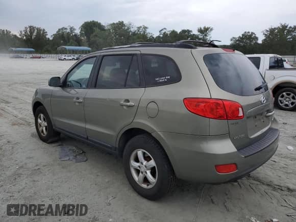 2008 Hyundai Santa Fe GLS with VIN 5NMSG13D58H185215, listed as a Copart auction lot 80638145 with 202,701 mi miles and Salvage title. Bid and sale history available at DreamBid. Image 2.
