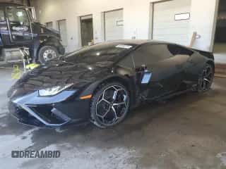 2021 Lamborghini Huracan with VIN ZHWUF5ZF7MLA17705, listed as a Copart auction lot 58845374 with 3,510 mi miles and Salvage title. Bid and sale history available at DreamBid. Image 1.