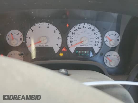 2006 Dodge 2500 SLT with VIN 3D7KR26D96G216119, listed as a Copart auction lot 56126415 with Not provided miles and Salvage title. Bid and sale history available at DreamBid. Image 9.
