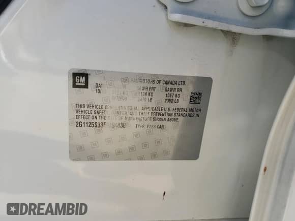 2014 Chevrolet Impala LT with VIN 2G1125S33E9194838, listed as a Copart auction lot 70977975 with 120,102 mi miles and Salvage title. Bid and sale history available at DreamBid. Image 13.