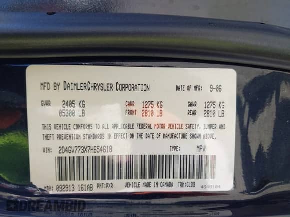 2007 Dodge Magnum SRT-8 z VIN 2D4GV773X7H654618, wystawiony jako IAAI lot #41752289 z przebiegiem 103 819 mil mil oraz . Historia ofert i sprzedaży dostępna na DreamBid. Obrazek 9.