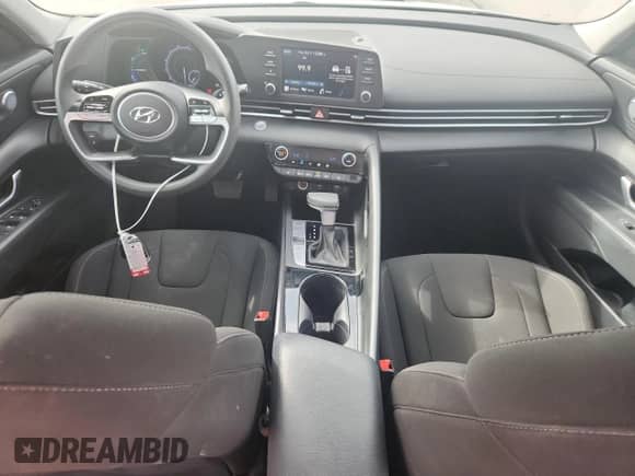 2023 Hyundai Elantra Blue with VIN KMHLM4AJ5PU054781, listed as a Copart auction lot 85584605 with 52,427 mi miles and Salvage title. Bid and sale history available at DreamBid. Image 8.