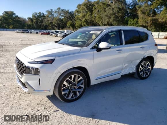 2022 Hyundai Santa Fe Calligraphy with VIN 5NMS54AL2NH422370, listed as a Copart auction lot 71980322 with 11,053 mi miles and . Bid and sale history available at DreamBid. Image 1.