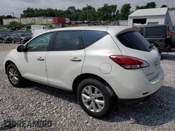 2012 Nissan Murano SV with VIN JN8AZ1MW0CW217018, listed as a Copart auction lot 65278085 with 164,590 mi miles and Salvage title. Bid and sale history available at DreamBid. Image 2.