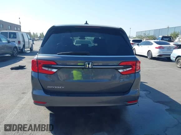 2024 Honda Odyssey EX-L with VIN 5FNRL6H66RB001727, listed as a IAAI auction lot 42725197 with 11,633 mi miles and . Bid and sale history available at DreamBid. Image 16.