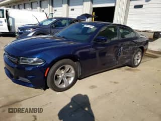 2015 Dodge Charger SE with VIN 2C3CDXBG7FH741646, listed as a Copart auction lot 68177975 with 43,436 mi miles and Salvage title. Bid and sale history available at DreamBid. Image 1.