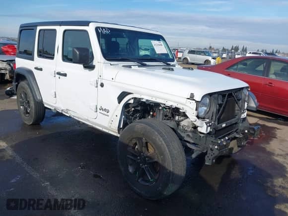 2022 Jeep Wrangler Unlimited Sport S с VIN 1C4HJXDN9NW154922, выставлен на аукционе IAAI как лот 41230408 с пробегом 35 187 миль миль и . История ставок и продаж доступна на DreamBid. Изображение 1.