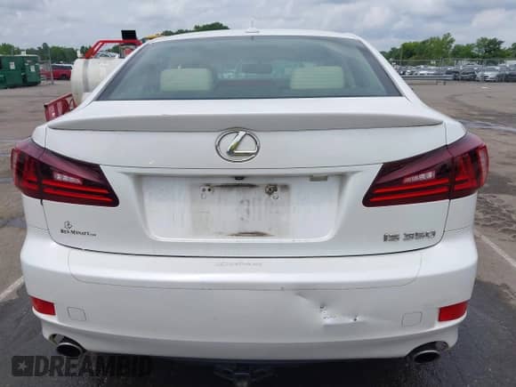 2011 Lexus IS 350 with VIN JTHBE5C25B5027770, listed as a IAAI auction lot 42357510 with 204,335 mi miles and . Bid and sale history available at DreamBid. Image 17.