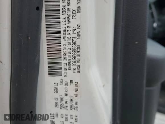 2013 Ram 1500 Tradesman with VIN 3C6JR6DG8DG538751, listed as a Copart auction lot 63497875 with 131,478 mi miles and Clean title. Bid and sale history available at DreamBid. Image 12.