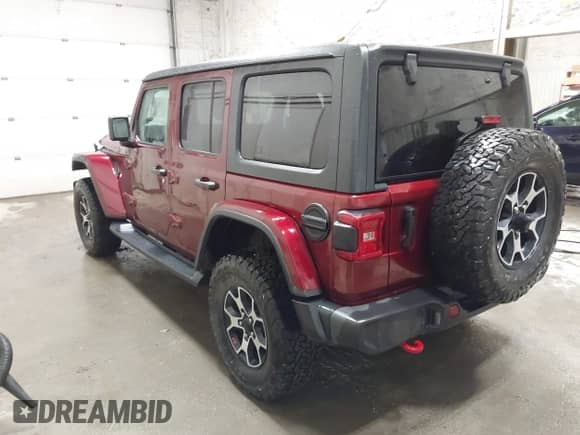2021 Jeep Wrangler Unlimited Rubicon with VIN 1C4HJXFG8MW669536, listed as a IAAI auction lot 43362650 with 30,245 mi miles and . Bid and sale history available at DreamBid. Image 3.