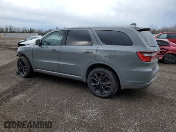 2020 Dodge Durango GT Plus with VIN 1C4RDJDG6LC283421, listed as a Copart auction lot 76153303 with 124,861 mi miles and Non repairable. Bid and sale history available at DreamBid. Image 2.