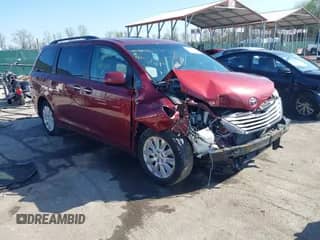 2015 Toyota Sienna Limited with VIN 5TDDK3DC0FS104012, listed as a IAAI auction lot 41935233 with 160,635 mi miles and . Bid and sale history available at DreamBid. Image 1.