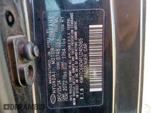 2015 Hyundai Veloster z VIN KMHTC6AD4FU245065, wystawiony jako Copart lot #68655815 z przebiegiem 120 922 mil mil oraz Szkoda całkowita • Salvage title. Historia ofert i sprzedaży dostępna na DreamBid. Obrazek 13.