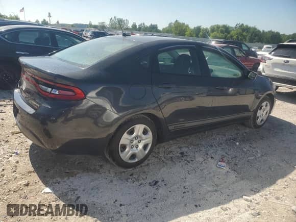 2013 Dodge Dart Aero with VIN 1C3CDFAH8DD335776, listed as a Copart auction lot 62275435 with 107,107 mi miles and Clean title. Bid and sale history available at DreamBid. Image 3.