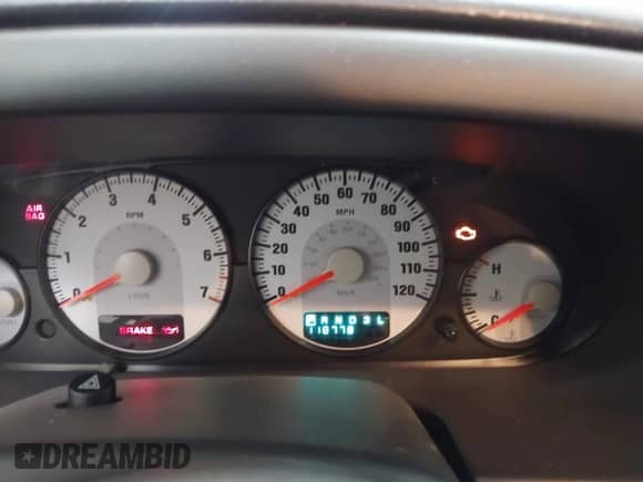 2005 Dodge Stratus SXT with VIN 1B3EL46R25N679632, listed as a IAAI auction lot 42328715 with 118,778 mi miles and . Bid and sale history available at DreamBid. Image 7.
