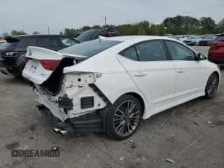 2017 Hyundai Elantra Sport z VIN KMHD04LBXHU352301, wystawiony jako Copart lot #81512425 z przebiegiem 150 941 mil mil oraz Szkoda całkowita • Salvage title. Historia ofert i sprzedaży dostępna na DreamBid. Obrazek 3.