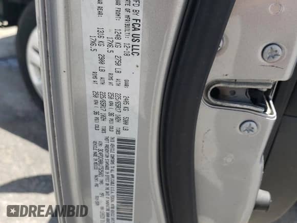 2018 Dodge Journey SE with VIN 3C4PDCAB0JT525021, listed as a Copart auction lot 64236265 with 104,675 mi miles and Salvage title. Bid and sale history available at DreamBid. Image 13.