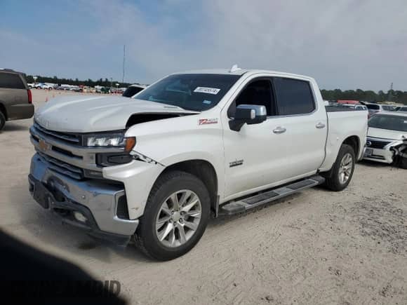 2020 Chevrolet Silverado 1500 LTZ z VIN 3GCUYGET4LG382135, wystawiony jako Copart lot #80745574 z przebiegiem 68 916 mil mil oraz Szkoda całkowita • Salvage title. Historia ofert i sprzedaży dostępna na DreamBid. Obrazek 1.