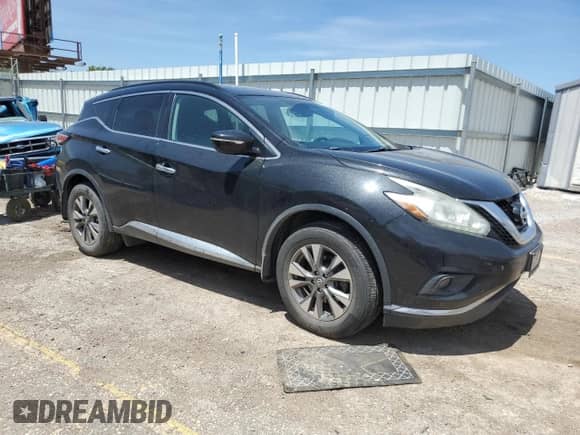 2015 Nissan Murano Platinum with VIN 5N1AZ2MH5FN260794, listed as a Copart auction lot 66384485 with 106,131 mi miles and Salvage title. Bid and sale history available at DreamBid. Image 4.