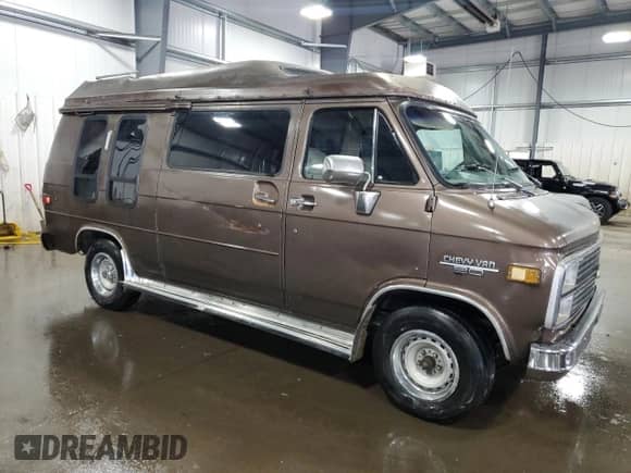 1984 Chevrolet Chevy Van с VIN 1GCEG25H9E7160968, выставлен на аукционе Copart как лот 69109245 с пробегом 73 659 миль миль и Списание • Salvage title. История ставок и продаж доступна на DreamBid. Изображение 4.