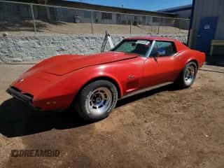 1973 Chevrolet Corvette с VIN 1Z37Z3S419406, выставлен на аукционе Copart как лот 80726725 с пробегом 39 565 миль миль и На запчасти • Non repairable. История ставок и продаж доступна на DreamBid. Изображение 1.