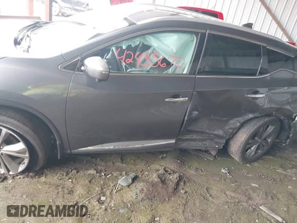 2020 Nissan Murano Platinum with VIN 5N1AZ2DSXLN116505, listed as a IAAI auction lot 42435670 with 27,260 mi miles and . Bid and sale history available at DreamBid. Image 6.