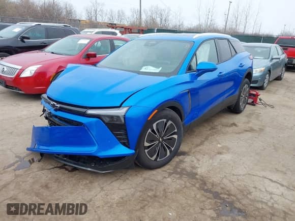 2024 Chevrolet Blazer EV eAWD LT with VIN 3GNKDBRJ8RS263824, listed as a IAAI auction lot 41743867 with 3,347 mi miles and . Bid and sale history available at DreamBid. Image 2.