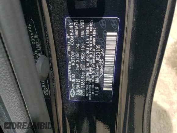 2020 Hyundai Veloster 2.0 с VIN KMHTG6AF9LU023185, выставлен на аукционе Copart как лот 56759725 с пробегом 39 080 миль миль и Списание • Salvage title. История ставок и продаж доступна на DreamBid. Изображение 12.