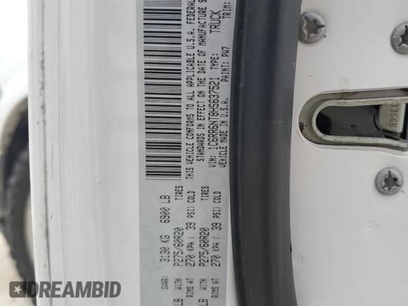 2017 Ram 1500 Laramie z VIN 1C6RR6NT8HS637521, wystawiony jako Copart lot #50937265 z przebiegiem 136 091 mil mil oraz Szkoda całkowita • Salvage title. Historia ofert i sprzedaży dostępna na DreamBid. Obrazek 12.