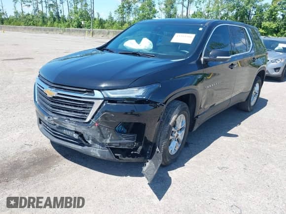 2023 Chevrolet Traverse LS z VIN 1GNERFKWXPJ320101, wystawiony jako IAAI lot #42393310 z przebiegiem 30 478 mil mil oraz . Historia ofert i sprzedaży dostępna na DreamBid. Obrazek 6.