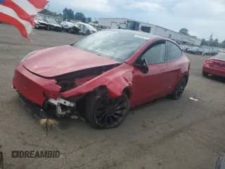 2023 Tesla Model Y Performance z VIN 7SAYGDEF3PF750297, wystawiony jako Copart lot #58538374 z przebiegiem 11 817 mil mil oraz Nie do naprawy • Non repairable. Historia ofert i sprzedaży dostępna na DreamBid. Obrazek 1.