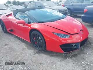 2018 Lamborghini Huracan with VIN ZHWUR2ZF7JLA10206, listed as a IAAI auction lot 43366325 with 22,952 mi miles and . Bid and sale history available at DreamBid. Image 1.
