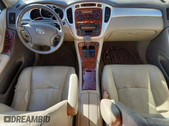 2005 Toyota Highlander with VIN JTEEP21A350085147, listed as a Copart auction lot 65085235 with 230,163 mi miles and Salvage title. Bid and sale history available at DreamBid. Image 8.