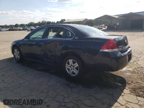 2009 Chevrolet Impala LS with VIN 2G1WB57KX91288919, listed as a Copart auction lot 70306575 with 81,779 mi miles and Salvage title. Bid and sale history available at DreamBid. Image 2.