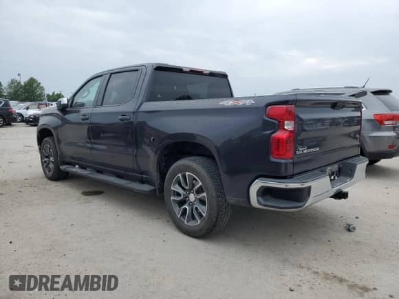 2022 Chevrolet Silverado 1500 LT with VIN 3GCUDDET7NG661852, listed as a Copart auction lot 60208825 with 49,091 mi miles and Salvage title. Bid and sale history available at DreamBid. Image 2.