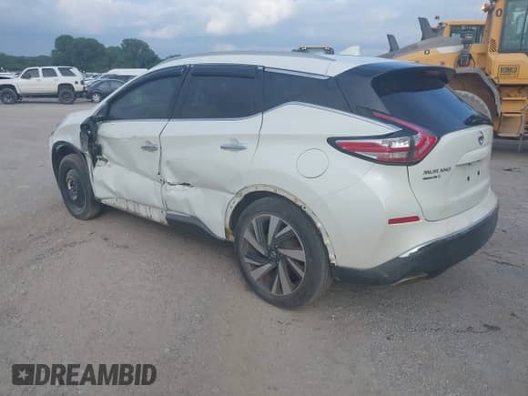 2018 Nissan Murano SV z VIN 5N1AZ2MGXJN109482, wystawiony jako IAAI lot #42325807 z przebiegiem 107 119 mil mil oraz . Historia ofert i sprzedaży dostępna na DreamBid. Obrazek 3.