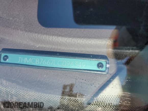 1990 Honda Accord с VIN JHMCB7667LC096349, выставлен на аукционе Copart как лот 50364435 с пробегом 174 600 миль миль и Списание • Salvage title. История ставок и продаж доступна на DreamBid. Изображение 15.