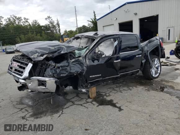 2015 GMC Sierra 1500 SLT z VIN 3GTP1VECXFG427296, wystawiony jako Copart lot #84735585 z przebiegiem Nie podano mil oraz Nie do naprawy • Non repairable. Historia ofert i sprzedaży dostępna na DreamBid. Obrazek 1.