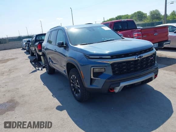 2025 Chevrolet Traverse AWD Z71 с VIN 1GNEVJRS0SJ261683, выставлен на аукционе IAAI как лот 42572021 с пробегом 1 766 миль миль и . История ставок и продаж доступна на DreamBid. Изображение 1.