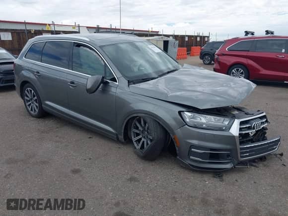2017 Audi Q7 Premium Plus with VIN WA1LAAF71HD024777, listed as a IAAI auction lot 43183491 with 107,228 mi miles and . Bid and sale history available at DreamBid. Image 1.