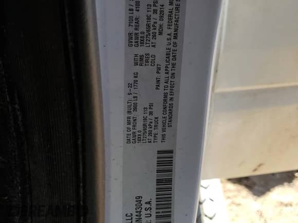 2022 Ram 1500 Big Horn z VIN 1C6SRFMT8NN443049, wystawiony jako Copart lot #86725934 z przebiegiem 25 405 mil mil oraz Szkoda całkowita • Salvage title. Historia ofert i sprzedaży dostępna na DreamBid. Obrazek 12.