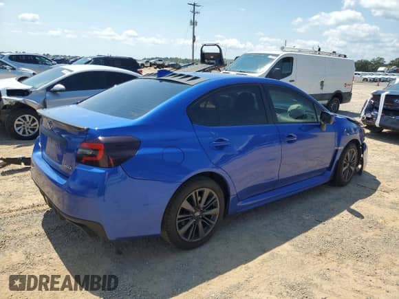 2021 Subaru WRX with VIN JF1VA1A68M9813993, listed as a Copart auction lot 71886835 with Not provided miles and Non repairable. Bid and sale history available at DreamBid. Image 3.