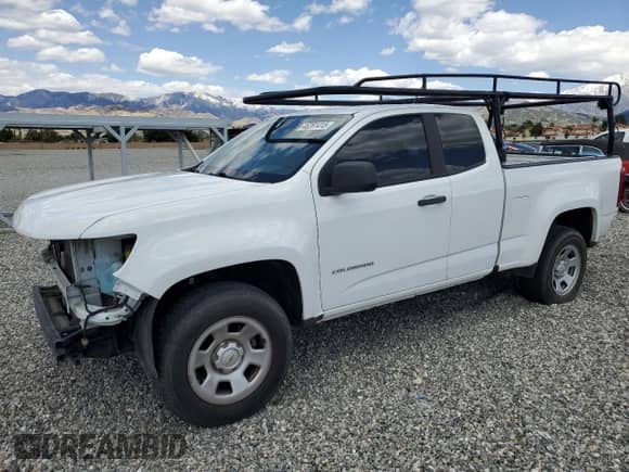 2021 Chevrolet Colorado 2WD Work Truck with VIN 1GCHSBEN4M1204720, listed as a Copart auction lot 46261415 with 124,172 mi miles and Salvage title. Bid and sale history available at DreamBid. Image 1.