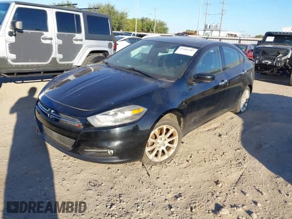 2013 Dodge Dart Limited with VIN 1C3CDFCH4DD307941, listed as a IAAI auction lot 43485203 with 186,200 mi miles and . Bid and sale history available at DreamBid. Image 2.