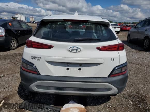 2023 Hyundai Kona SE with VIN KM8K22AB8PU041182, listed as a Copart auction lot 69757795 with 69,817 mi miles and Salvage title. Bid and sale history available at DreamBid. Image 6.